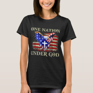 eine Nation unter Gottes patriotischem usa christl T-Shirt