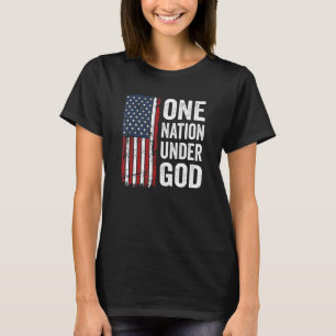 Eine Nation unter Gottes patriotischer Christliche T-Shirt