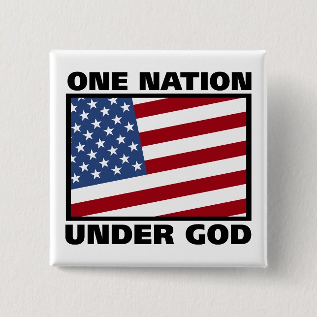 Eine Nation unter Gottknopf Button (Vorderseite)