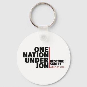 Eine Nation unter Jon Schlüsselanhänger