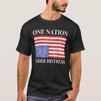 Eine Nation unter Vintager Not 4. Juli Amer T-Shirt