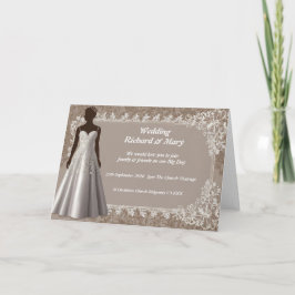 Eine natürliche Eleganz für Hochzeiten Einladung