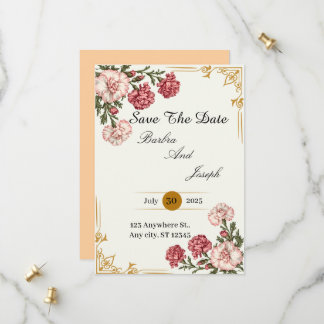 Eine Nelke der Liebe Save The Date