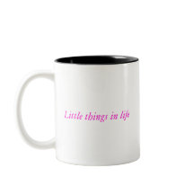 Eine nette im Lied-"kleine Sachen Leben" Tasse