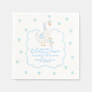 Eine neue dumme Gans ist fast los, Baby-Junge Serviette