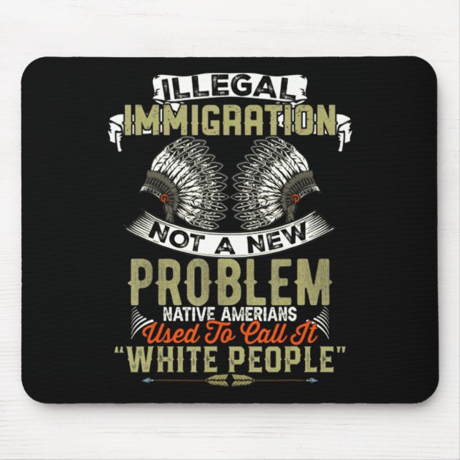 Eine neue illegale Einwanderung kein Problem Einhe Mousepad (Vorne)