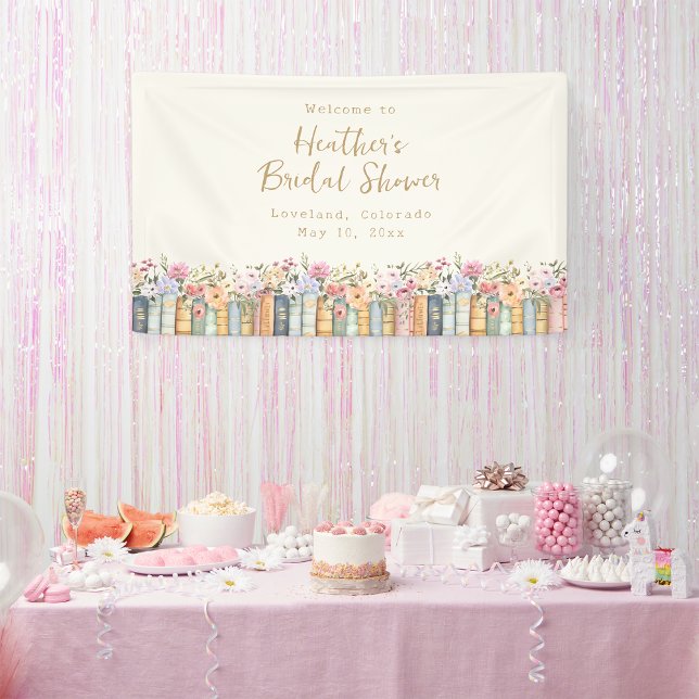 Eine neue Kapitel-Bücher-Wildblume Banner (A New Chapter Books Wildflower Banner by Painted Paperie
)