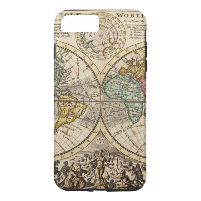 Eine neue Karte der ganzen Welt mit Case-Mate iPhone Hülle (Rückseite)