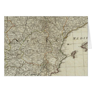 Eine neue Karte der Königreich Spanien und Portug