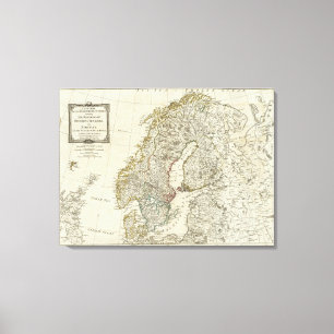 Eine neue Karte der NordStaaten Leinwanddruck
