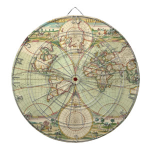 Eine neue Karte der Welt - Atlas Dartscheibe