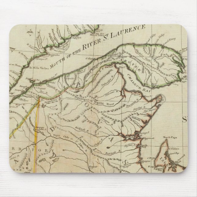 Eine neue Karte von Nova Scotia und Cape Breton Is Mousepad (Vorne)