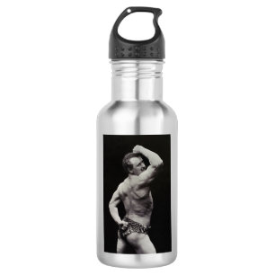 Eine neue Pose von StrongMen Eugen Sandow Bodybuil Edelstahlflasche