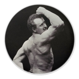 Eine neue Pose von StrongMen Eugen Sandow Bodybuil Keramikknauf
