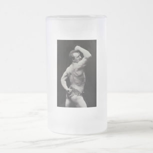 Eine neue Pose von StrongMen Eugen Sandow Bodybuil Mattglas Bierglas