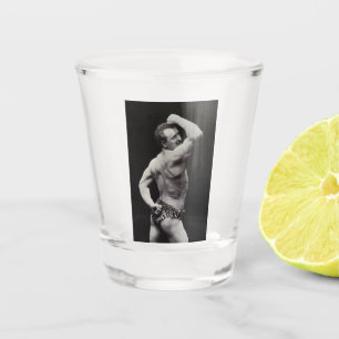 Eine neue Pose von StrongMen Eugen Sandow Bodybuil Schnapsglas