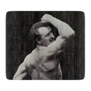 Eine neue Pose von StrongMen Eugen Sandow Bodybuil Schneidebrett