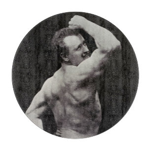 Eine neue Pose von StrongMen Eugen Sandow Bodybuil Schneidebrett