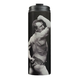 Eine neue Pose von StrongMen Eugen Sandow Bodybuil Thermosbecher