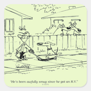 Eine neue Reise Quadratischer Aufkleber