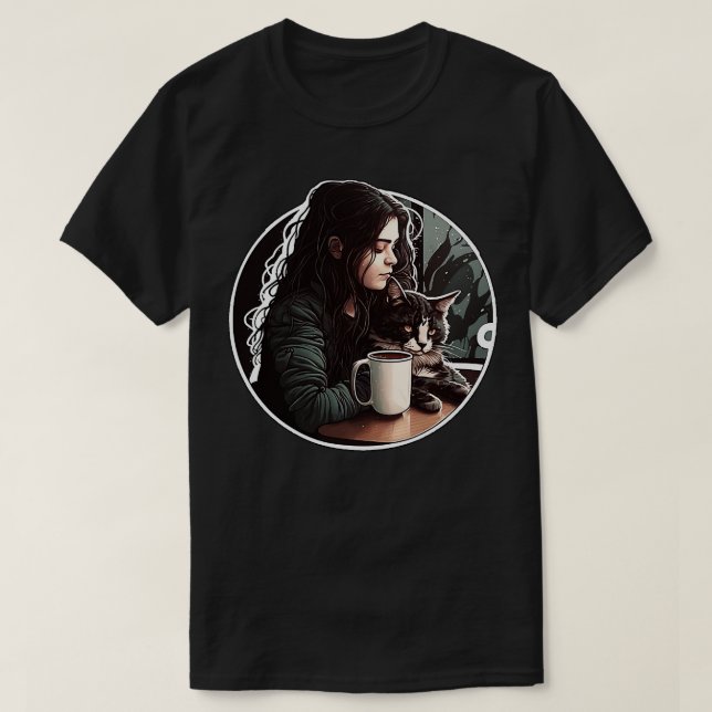 Eine neueste Liebe für Katzen T-Shirt (Design vorne)