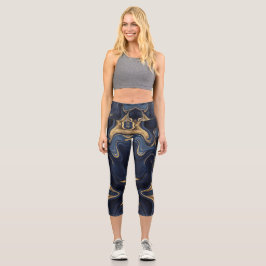 Eine Neugestaltung des Weihnachtsbaumes im Abstrak Capri Leggings