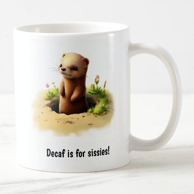 Eine Niedliche 3D-bemalte Weasel-Kaffee-Tasse Kaffeetasse (Von Creator hochgeladen)