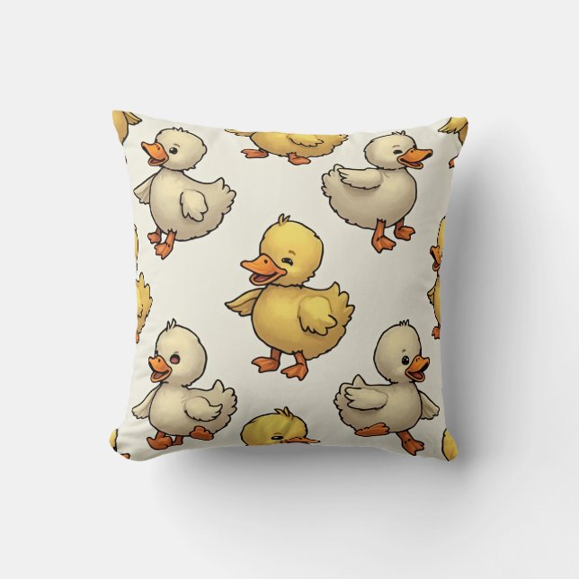 eine niedliche Ente Kissen (Vorderseite)