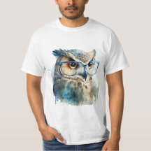 Eine Niedliche Eule mit Brille