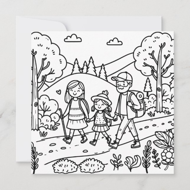Eine niedliche Familienwanderungs- und Camping-Far (Vorderseite)