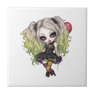 Eine Niedliche Girl Halloween Design Collection 15 Fliese