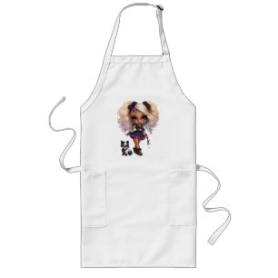 Eine Niedliche Girl Halloween Design Collection 8 Lange Schürze