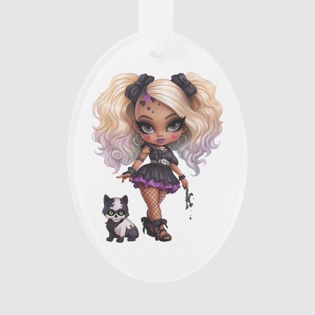 Eine Niedliche Girl Halloween Design Collection 8 Ornament (Vorderseite)