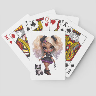 Eine Niedliche Girl Halloween Design Collection 8 Spielkarten