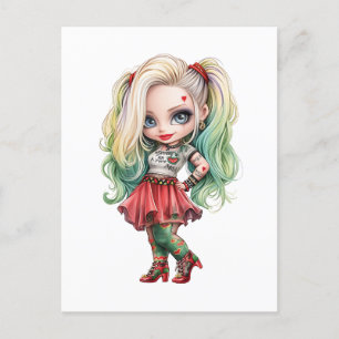 Eine Niedliche Girl Halloween Design Collection 9 Postkarte