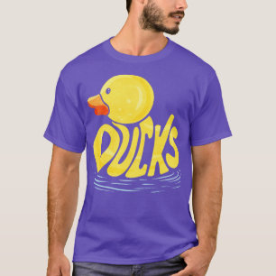 Eine Niedliche Gummiente mit den Buchstaben, die s T-Shirt
