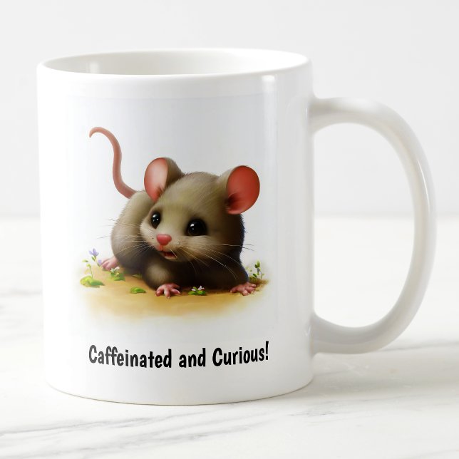 Eine Niedliche, in 3D gestrichene Maus Coffee Tass Kaffeetasse (Von Creator hochgeladen)