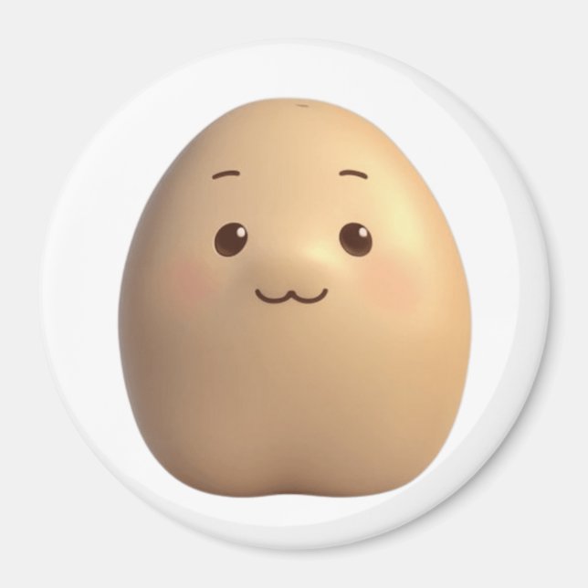 Eine Niedliche Kartoffelsorte Magnet (Vorne)