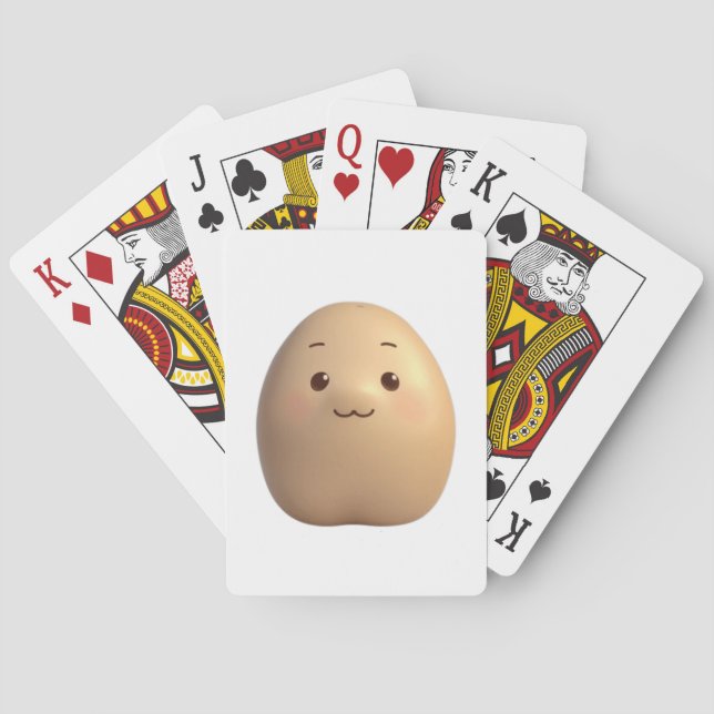 Eine Niedliche Kartoffelsorte Spielkarten (Rückseite)