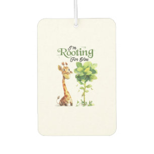 Eine Niedliche kleine Giraffe mit dem Baum, rutsch Autolufterfrischer