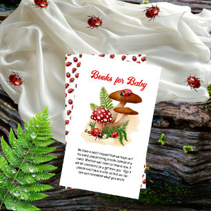 Eine Niedliche kleine Ladybug Babydusche für Baby Begleitkarte