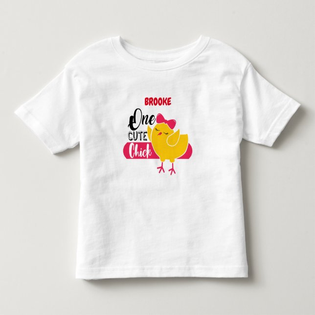 "EINE NIEDLICHE KÜCHE" PERSONALISIERT KLEINKIND T-SHIRT (Vorderseite)
