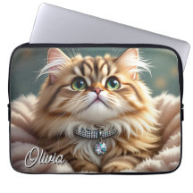 Eine Niedliche Personalisierte Fluffy Tabby Cat
