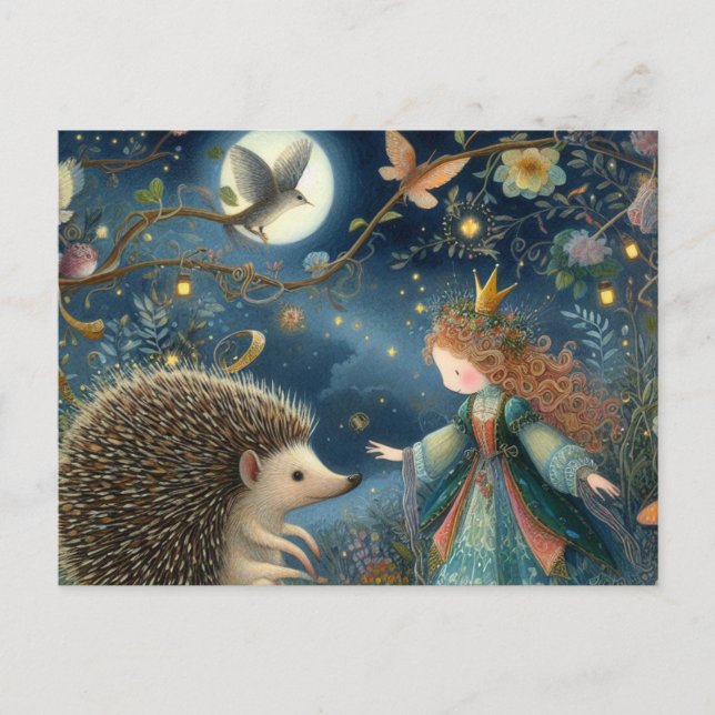 Eine Niedliche Prinzessin und die Fantasie des Ige Postkarte (Vorderseite)
