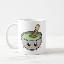 Eine niedliche Schüssel Matcha Tee - Kawaii Kaffeetasse