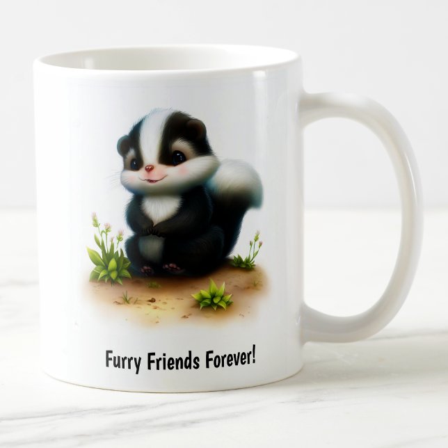 Eine Niedliche Skunk Coffee Tasse in 3D-Farben (Von Creator hochgeladen)