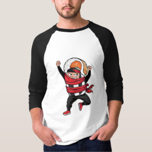 Eine niedliche Sushi-Rolle mit Ninja bandana T-Shirt