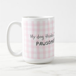 Eine niedliche und süße Tasse für Hundefreunde
