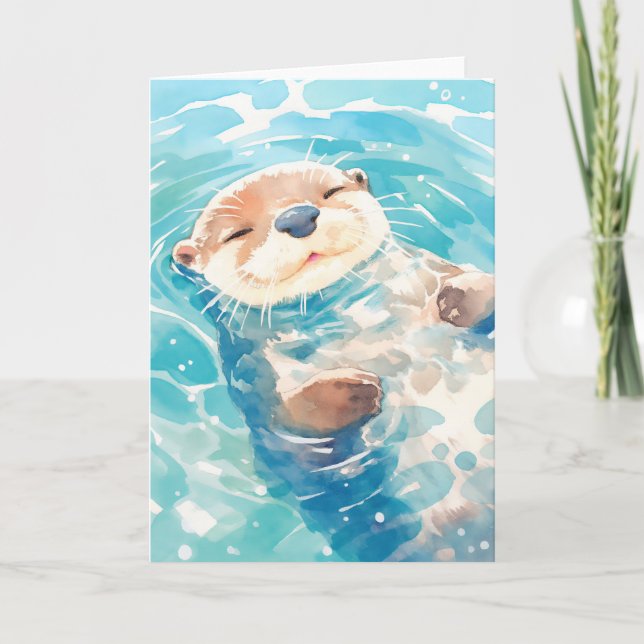 Eine Niedliche Wasserwelt Karte (Vorderseite)