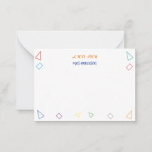 Eine Note von Lehrergeschenk